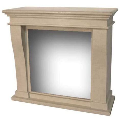 Cornice In Pietra Per Caminetto Cm 105x44,5x99 Xaralyn Rubyfires Kretamini