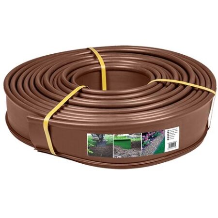 Bordura marrone per giardino - 12,5 cm x 18 metri