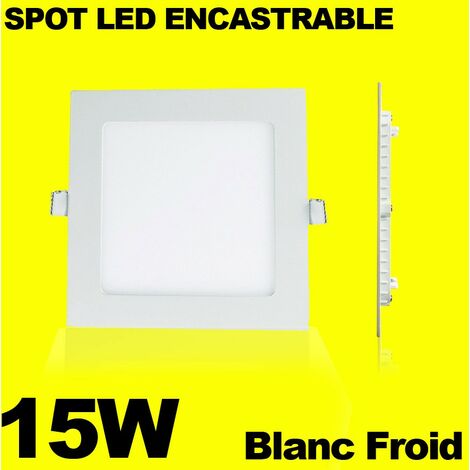 Illuminazione da incasso per interni 15W 6000K Luce fredda. LED Proiettore LED da incasso + Driver inclusi. Pannello LED Slimline extra piatto