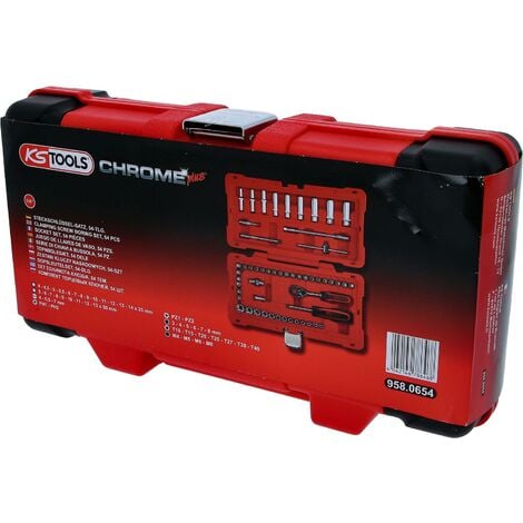 1/4" Serie di chiavi a bussola CHROME 54 pz