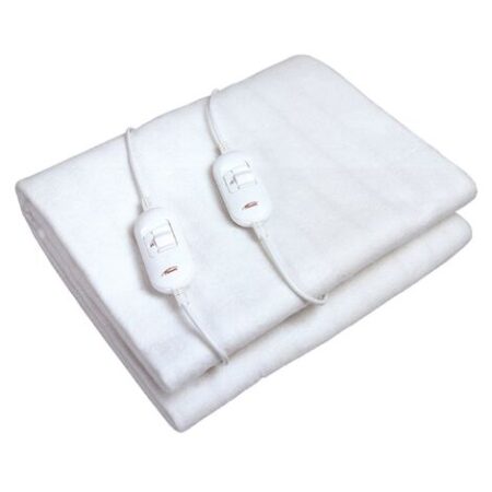 Scaldaletto 2 Piazze Coperta Termica Caldo Letto Matrimoniale + Igienizzante