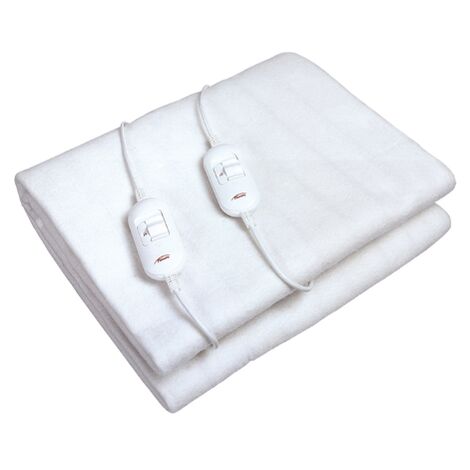 Scaldaletto 2 Piazze Coperta Termica Caldo Letto Matrimoniale + Igienizzante