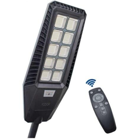 LAMPIONE 500W PANNELLO SOLARE INTEGRATO CREPUSCOLARE IP65 LUCE Fredda 130lm/w