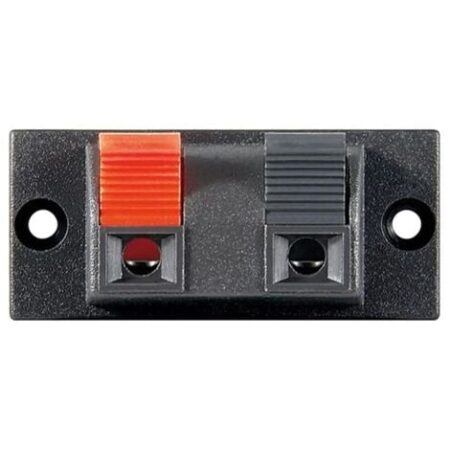 morsettiera altoparlanti audio 2 poli cassa acustica impianto audio 2 fori rettangolare