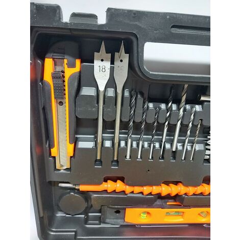 trapano avvitatore a batteria litio a percussione 24V 2 batteria + 35 accessori