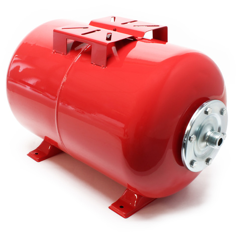 Wiltec Vaso di espansione 100 l orizzontale per impianti idrici, sistemi autoclave, con membrana EPDM