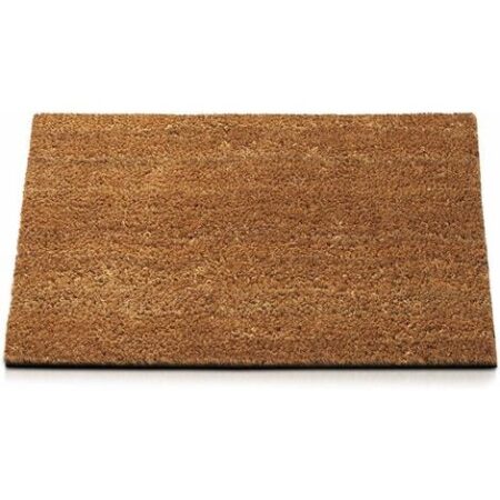Zerbino Cocco Naturale 50x90 cm Retro Gomma Antiscivolo Tappeto Ingresso 100% Made In Italy