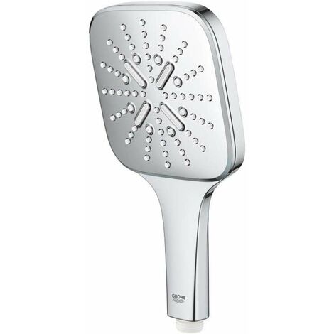 Grohe Rainshower SmartActive Cube - Set doccetta 130 9,5 l/min, 3 getti, asta 60 cm e flessibile, cromo 26584000