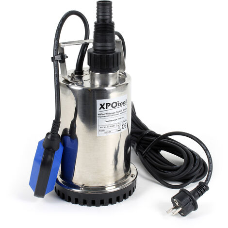 Wiltec Pompa sommersa acque nere 7500l/h 400W Elettropompa a immersione per acque reflue