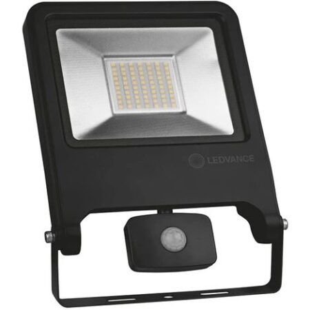 LEDVANCE Faro Proiettore Con Sensore Di Movimento 50W 4500lm 4000k Corpo Nero