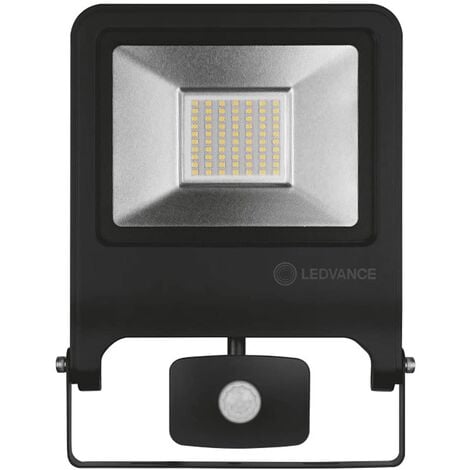 LEDVANCE Faro Proiettore Con Sensore Di Movimento 50W 4500lm 4000k Corpo Nero