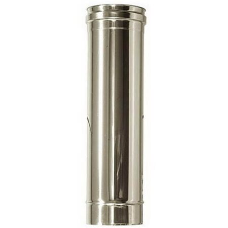 Canna fumaria DN 80 1 mt.  L 1000mm tubo acciaio inox 316.