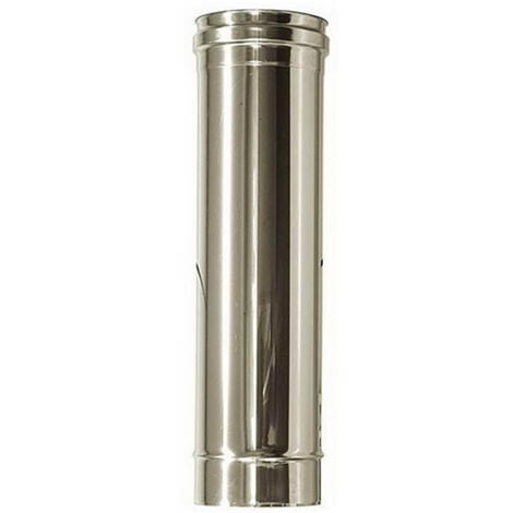Canna fumaria DN 80 1 mt.  L 1000mm tubo acciaio inox 316.