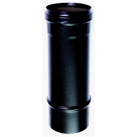 Tubo nero stufa pellet smaltato 1 mt DN 80 canna fumaria 600 CE Made in Italy