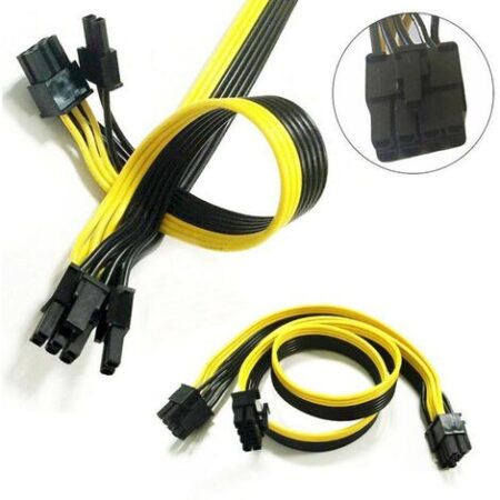 STI Cavo da 6Pin Maschio a doppio 6+2 8 Pin Maschio 50cm 18AWG
