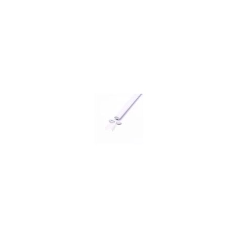 V-TAC Profilo Angolare Tondo Strip LED L:20.3mm Silver/Copertura Opaca 2000x30x30mm