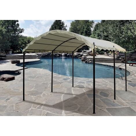 Gazebo Onda da Giardino 3 x 4 con Telo Copertura Auto Esterno H 2.5 mt Verdelook