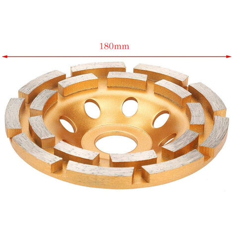 Disco Mola Diamantato Smerigliatrice 180mm Taglio Marmo Cemento Segmenti 18cm
