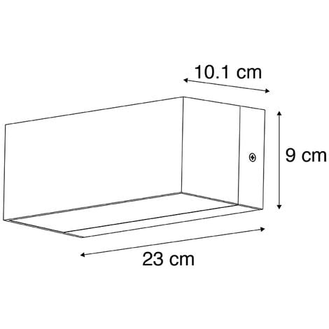 QAZQA Appliques houks - Moderno - Plastico - Nero - Allungato Max. 1 x Watt