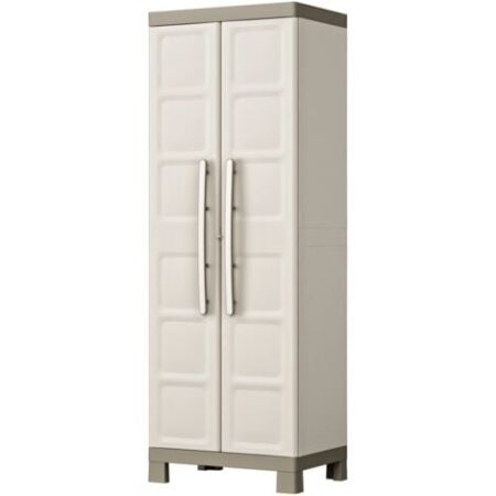 armadio keter "excellence" 2 ante in resina beige, 65x45x182 cm
