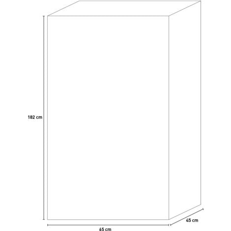 armadio keter "excellence" 2 ante in resina beige, 65x45x182 cm