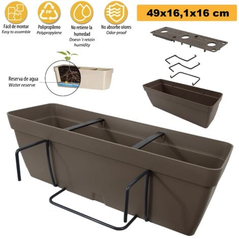Gardener da 50 cm con squadra di fissaggio quadrato