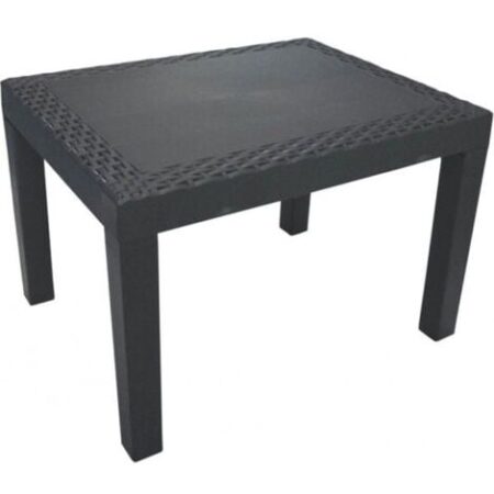 TAVOLINO BASSO IN PLASTICA PLP ANTRACITE DA SALOTTINO O LETTINO 59X46X40 CM
