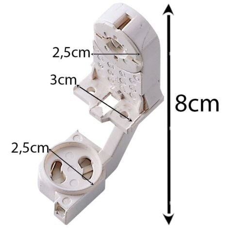 Portalampada Master con portastarter G13 per neon T8 00562