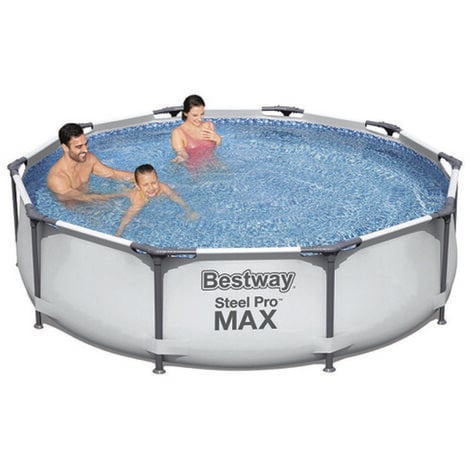 BESTWAY PISCINA FUORI TERRA AUTOPORTANTE CON STRUTTURA RIGIDA TONDA 305 X 76 CM