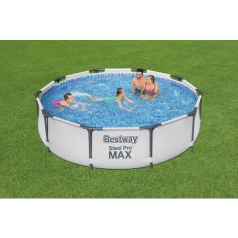 BESTWAY PISCINA FUORI TERRA AUTOPORTANTE CON STRUTTURA RIGIDA TONDA 305 X 76 CM