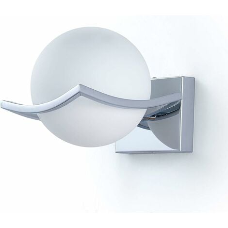 Applique da parete a LED, lampada da parete a sfera di vetro, faretti da parete per interni-illuminazione moderna da parete per corridoio camera da letto cucina scala