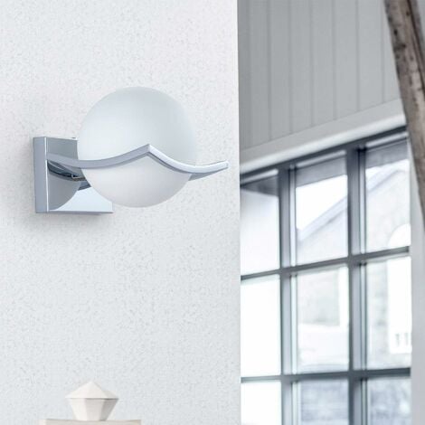 Applique da parete a LED, lampada da parete a sfera di vetro, faretti da parete per interni-illuminazione moderna da parete per corridoio camera da letto cucina scala