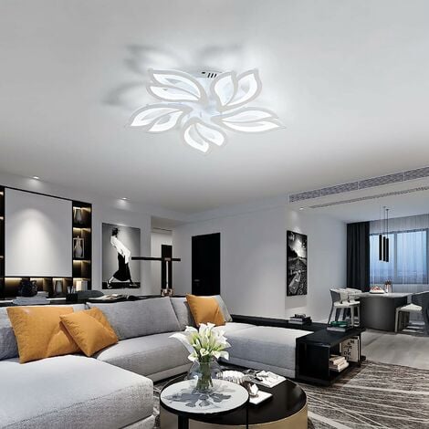Plafoniera a LED, Lampadari a Led Moderni 75W 6000LM 6500K per Soggiorno, Corridoio, Sala da pranzo, Cucina [Classe di efficienza energetica A+++]