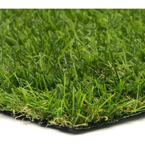 Prato Sintetico Manto Erboso Erba Finta Realistica Giardino 4 Sfumature di Colore Tappeto Erboso Sintetico Anti UV Atossico Drenante Ideale per Piscina Terrazzo Aree Giochi Viali (20mm 2x20mt 40mq)