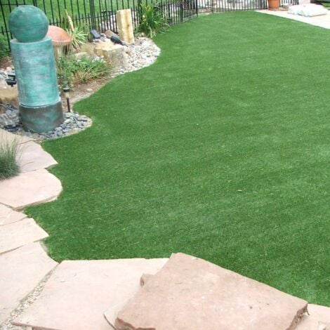 Prato Sintetico Manto Erboso Erba Finta Realistica Giardino 4 Sfumature di Colore Tappeto Erboso Sintetico Anti UV Atossico Drenante Ideale per Piscina Terrazzo Aree Giochi Viali (20mm 2x20mt 40mq)