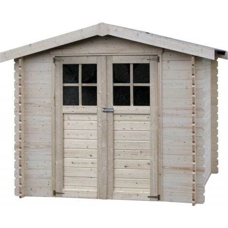 Casetta in Legno 2x2 19 mm Block House Moderna Casina Porta Attrezzi da Giardino