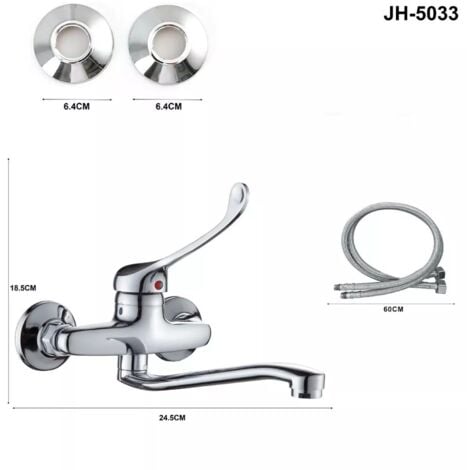 RUBINETTO MISCELATORE CROMATO CASA VASCA LAVABO LAVANDINO KIT MONTAGGIO 5033