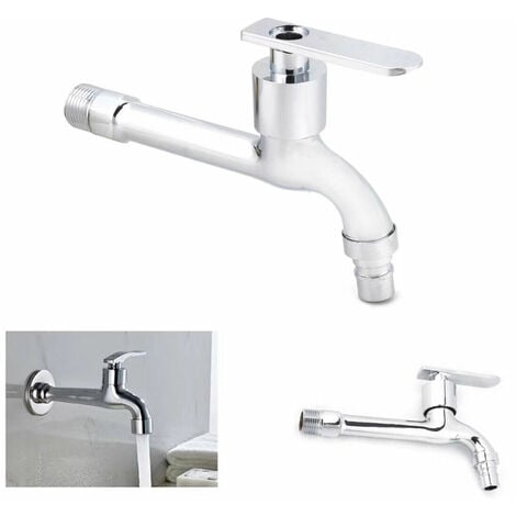 RUBINETTO A PARETE ATTACCO 1/2" LAVATRICE ACQUA FREDDA BAGNO ESTERNI 02048