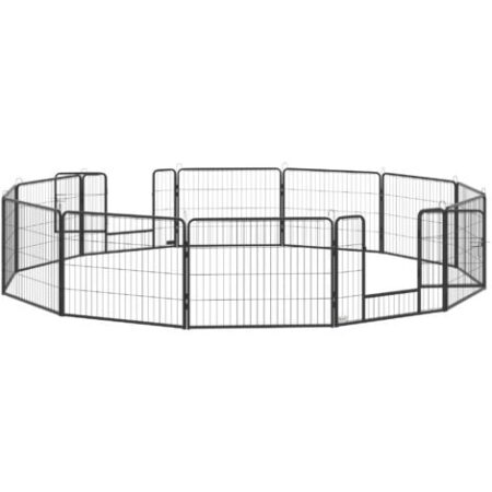 PawHut Recinto Modulabile per Cani e Animali Domestici con 12 Pannelli