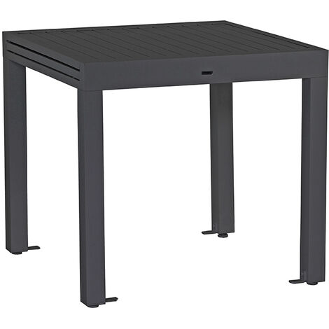 Tavolo da giardino in alluminio allungabile 82-163 cm Lipari grigio
