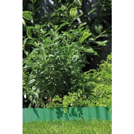 Recinzione Delimitazione per Prato in Plastica Verde Rotolo da 9 mt Altezza 9 cm