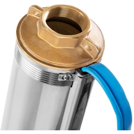 Pompa sommergibile per acqua di pozzo con motore da 1250W, 1,7cv. 14 turbine e capacità di pompaggio dell'acqua pulita fino a 5,5m3/h. Altezza massima della pompa di 101m - Greencut BAS125C