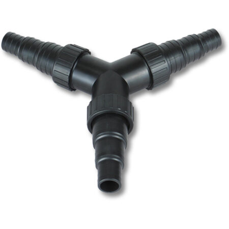 SunSun distributore a Y Boccola regolabile 25 / 32 / 38 mm per pompe per stagni e corsi d´acqua