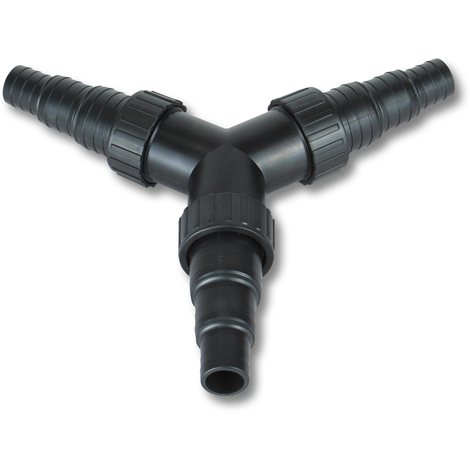 SunSun distributore a Y Boccola regolabile 25 / 32 / 38 mm per pompe per stagni e corsi d´acqua