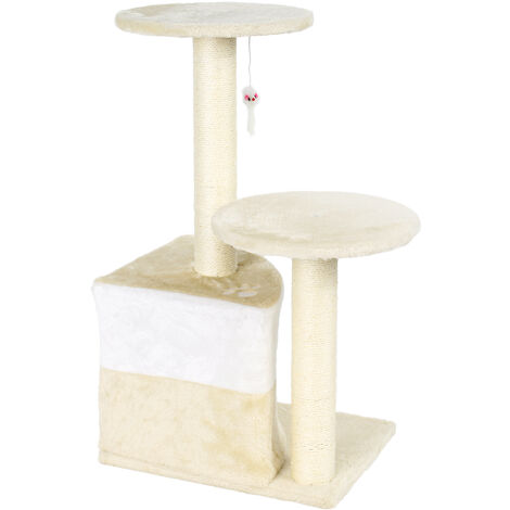 Albero tiragraffi per gatti beige 71 cm Albero per arrampicarsi Tiragraffi Gatto