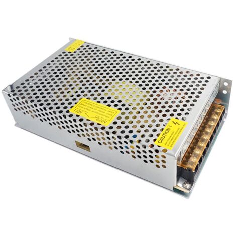 Alimentatore Stabilizzato 12V 15A 222V Trasformatore Trimmer Dissipatore Interno