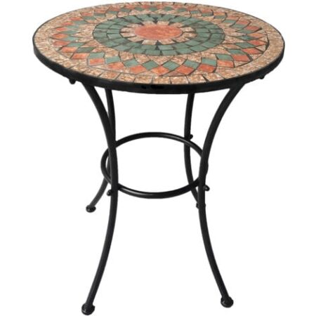TAVOLO DECORO MOSAICO 'ALICE' Ø cm 60 x h.70 LIF
