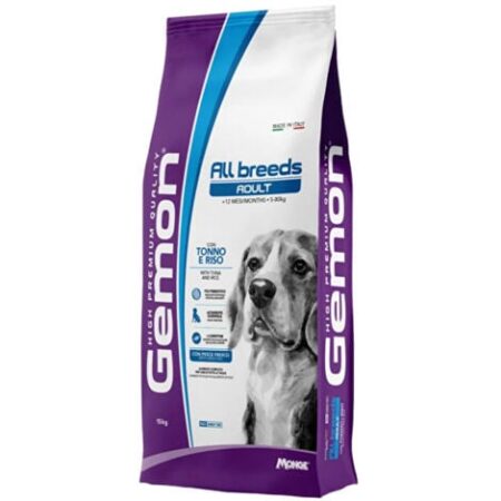Gemon per Cani Adult All Breeds con Tonno e Riso da 15 Kg