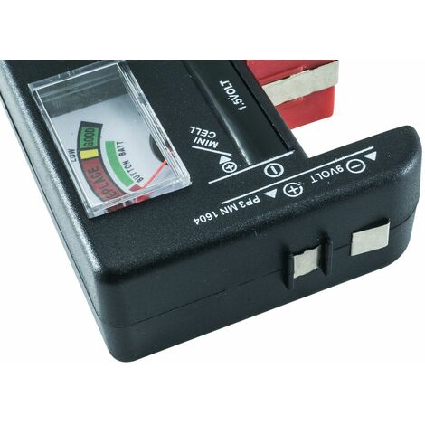 Tester Controllo Carica Batteria Pile AA AAA C D 9V 1.5V Bottone BT-168
