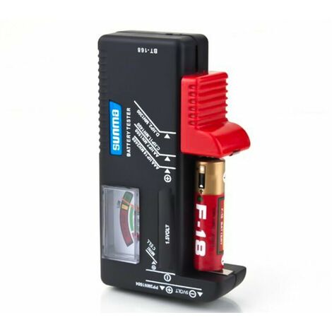 Tester Controllo Carica Batteria Pile AA AAA C D 9V 1.5V Bottone BT-168